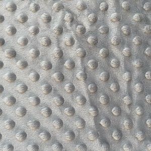 Brand new silver grey dimpled minky fabric
